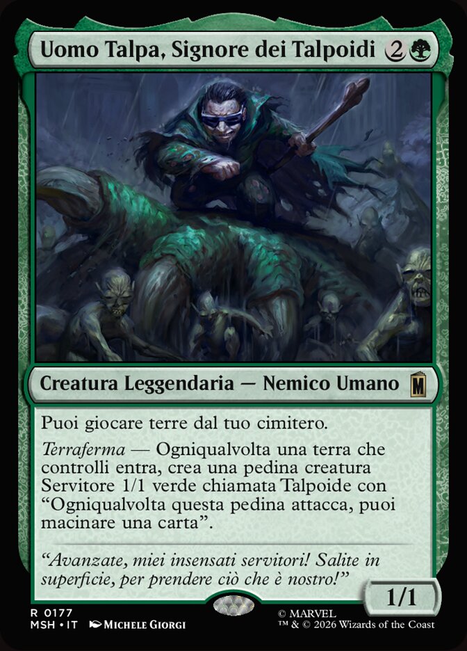 Uomo Talpa, Signore dei Talpoidi