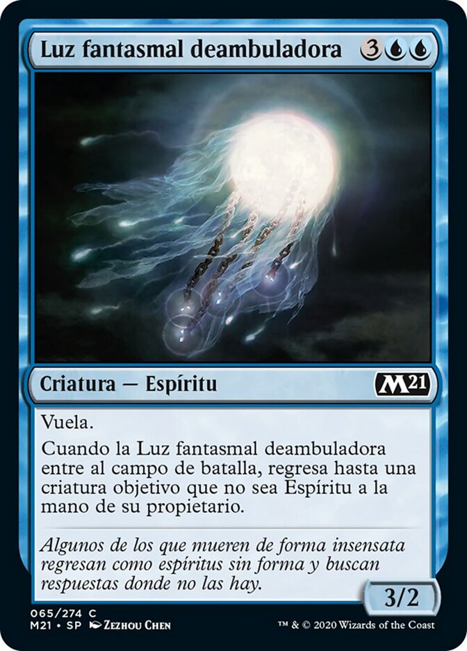 Luz fantasmal deambuladora