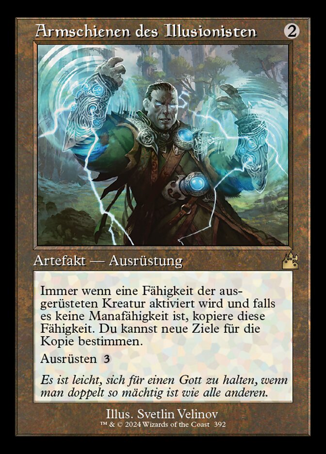 Armschienen des Illusionisten