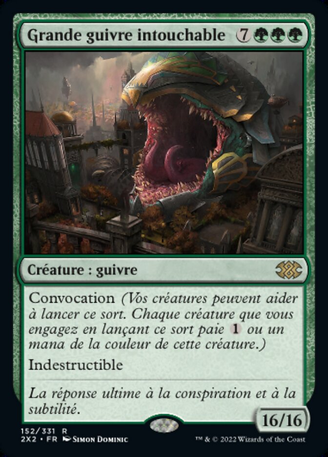 Grande guivre intouchable