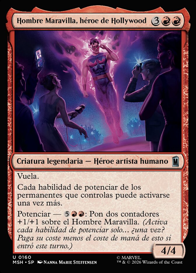 Hombre Maravilla, héroe de Hollywood