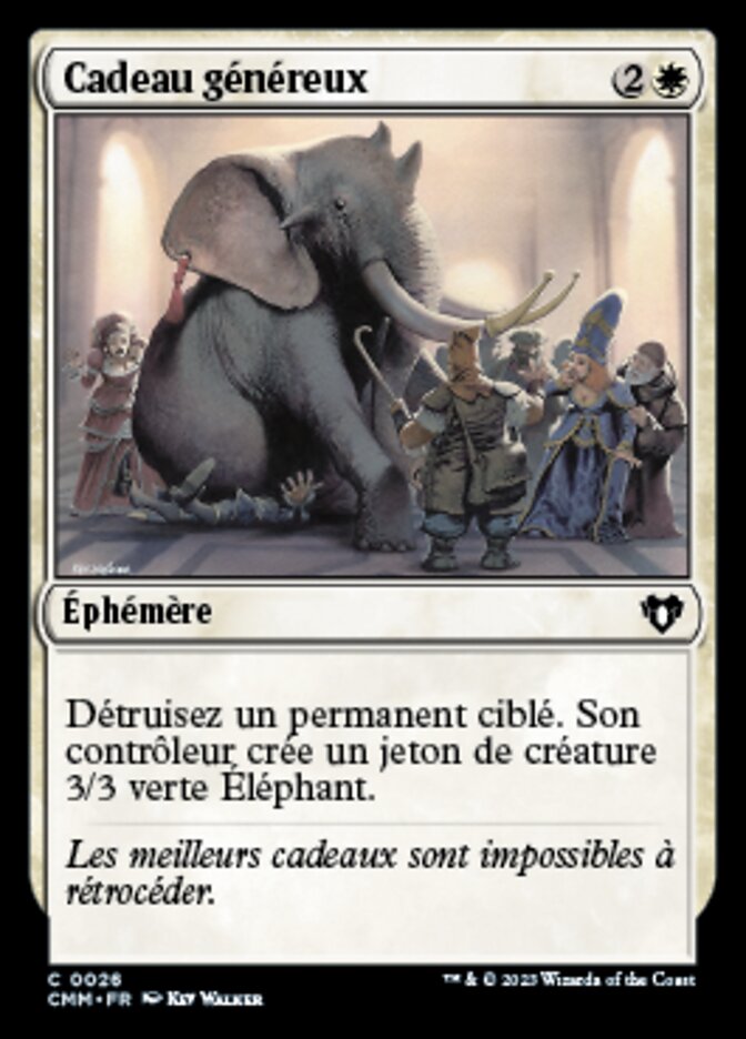 Cadeau généreux