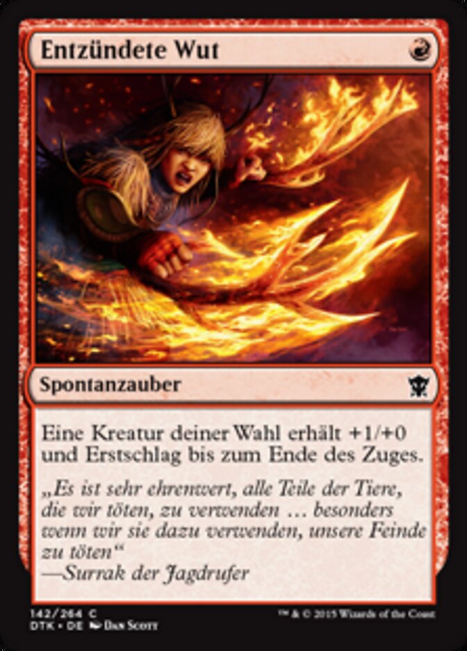 Entzündete Wut