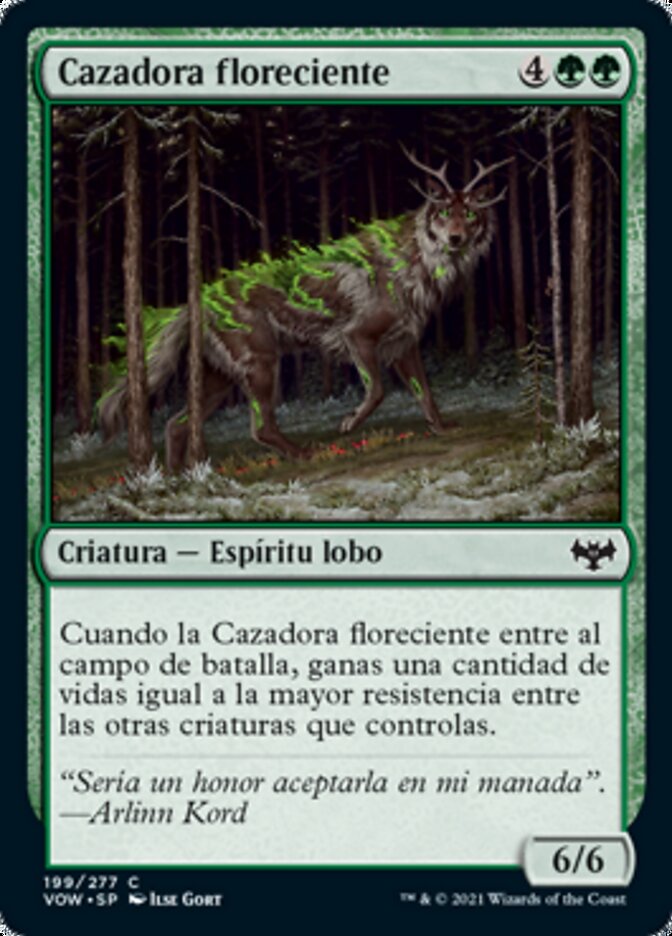 Cazadora floreciente