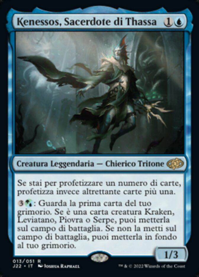 Kenessos, Sacerdote di Thassa