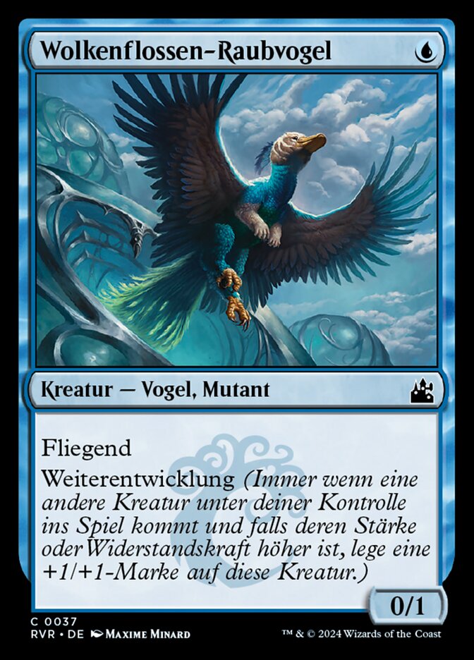 Wolkenflossen-Raubvogel