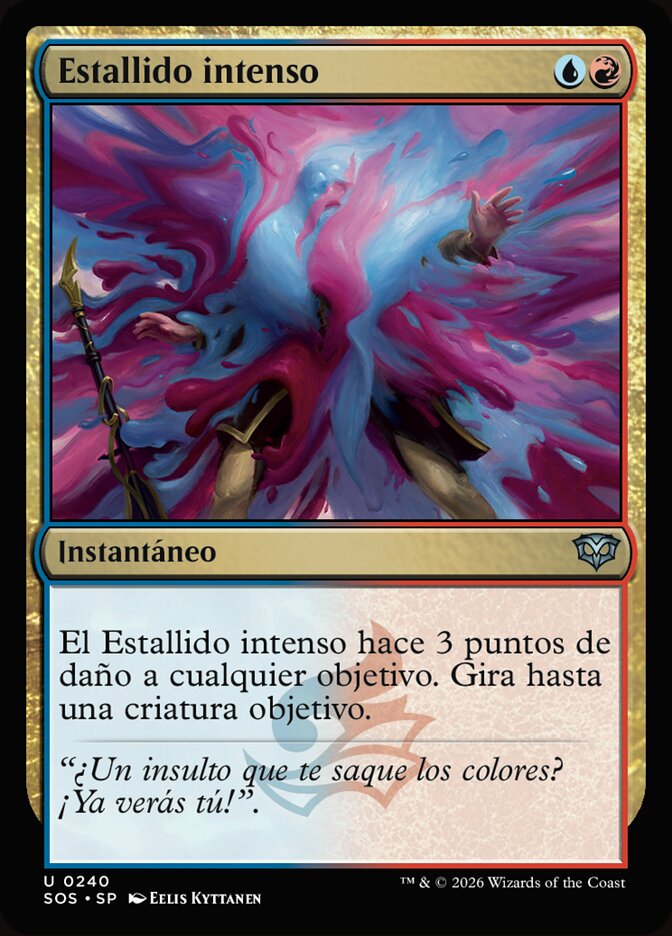 Estallido intenso