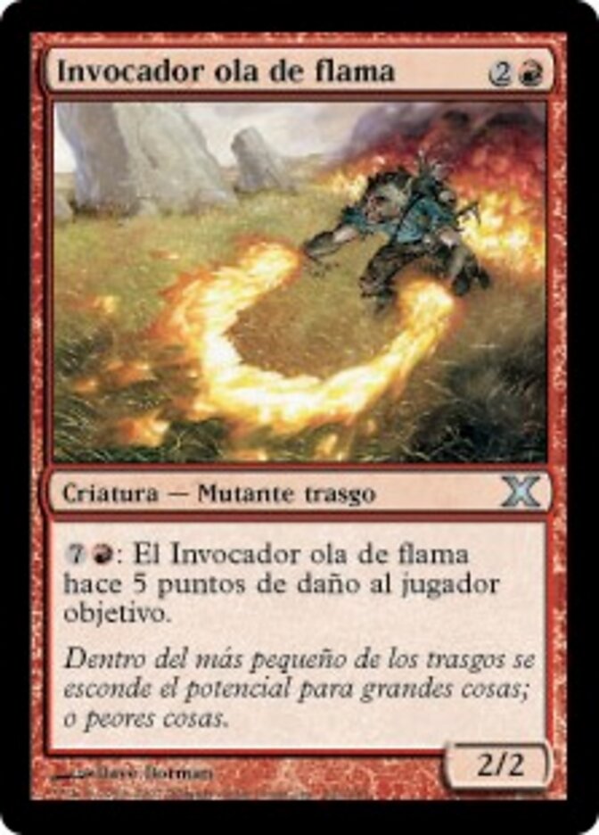 Invocador ola de flama