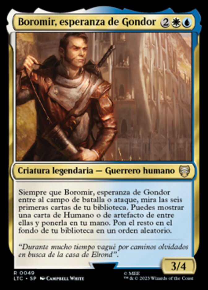 Boromir, esperanza de Gondor