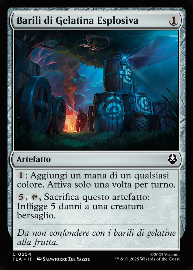 Barili di Gelatina Esplosiva