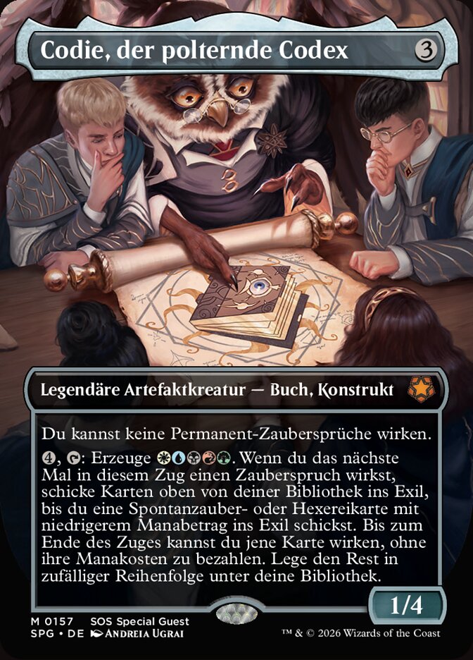 Codie, der polternde Codex