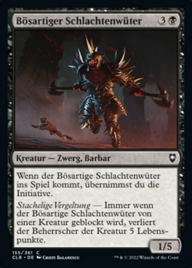 Bösartiger Schlachtenwüter