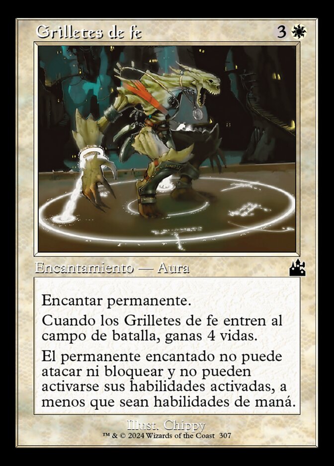 Grilletes de fe