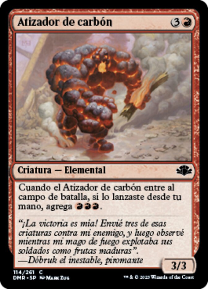 Atizador de carbón