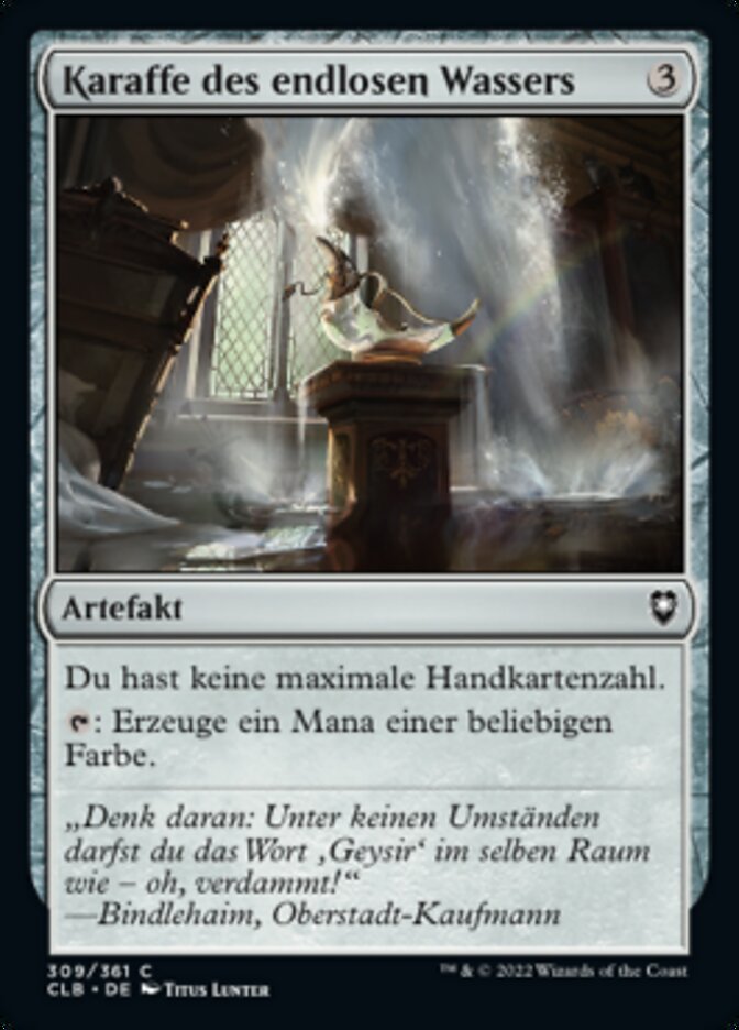 Karaffe des endlosen Wassers