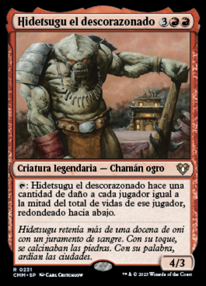 Hidetsugu el descorazonado