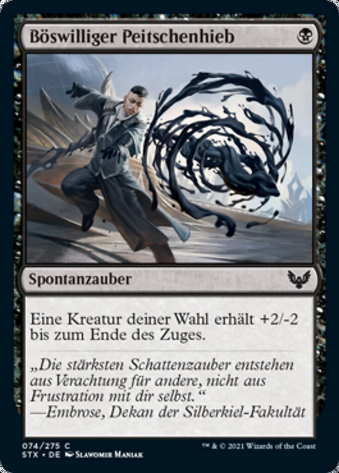 Böswilliger Peitschenhieb