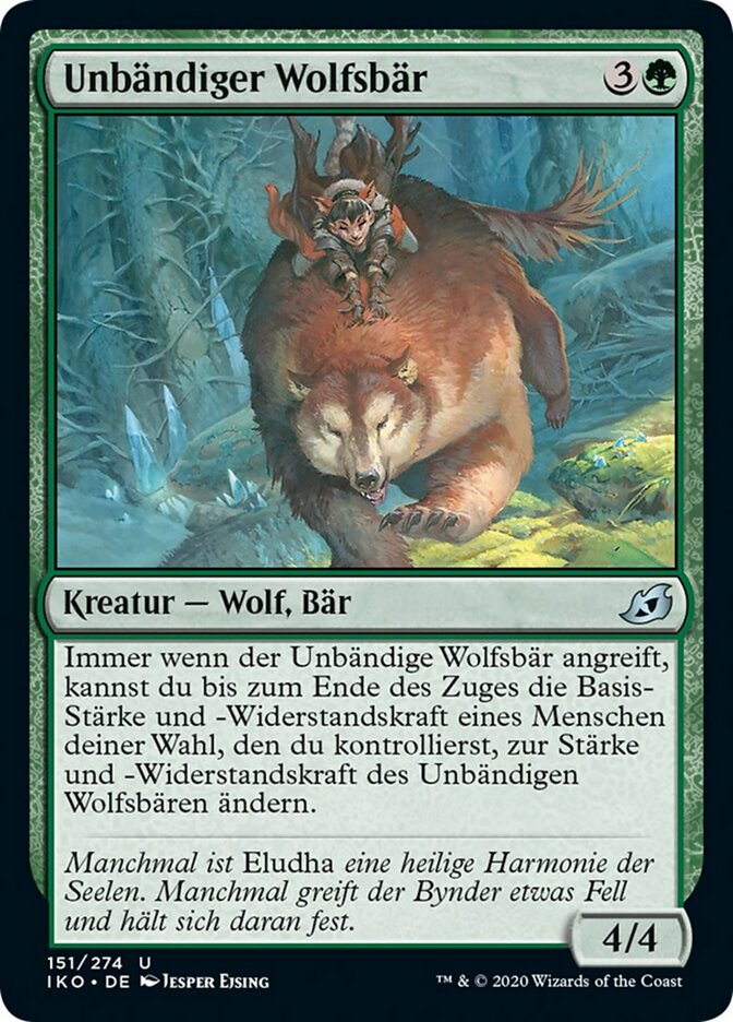 Unbändiger Wolfsbär