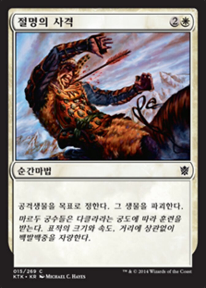 절명의 사격