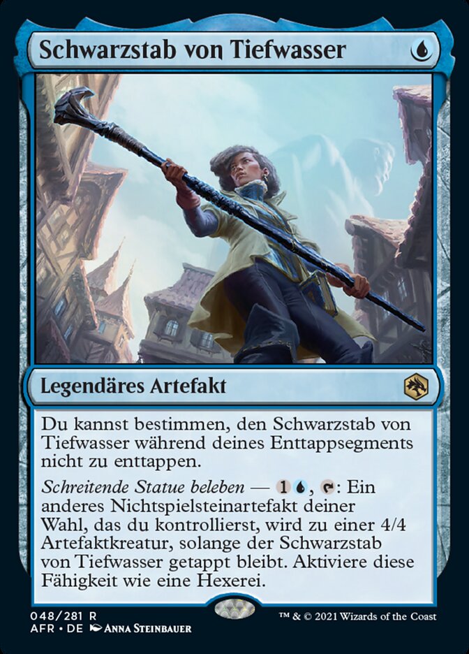 Schwarzstab von Tiefwasser