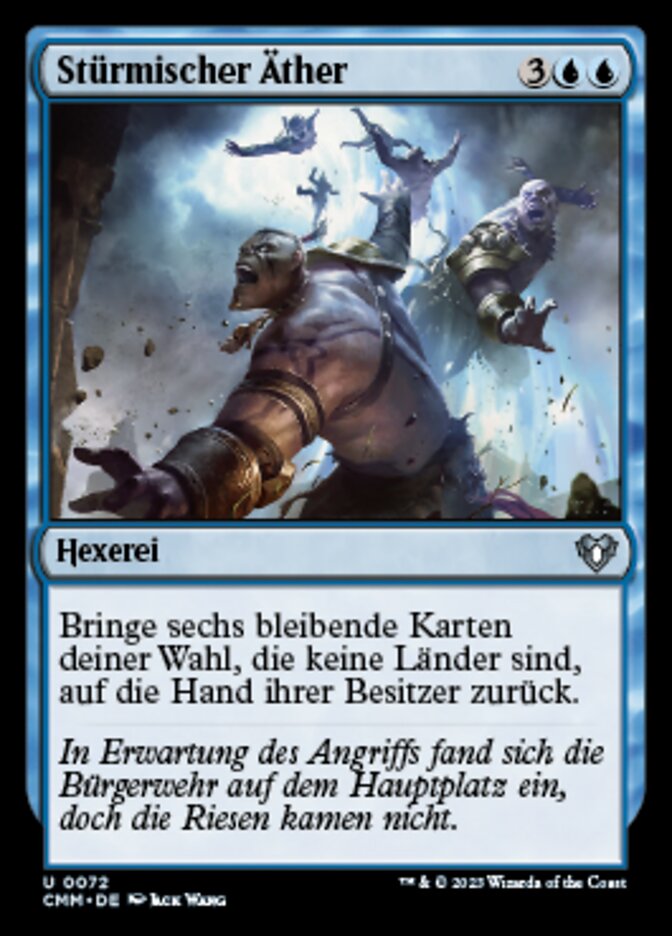 Stürmischer Äther
