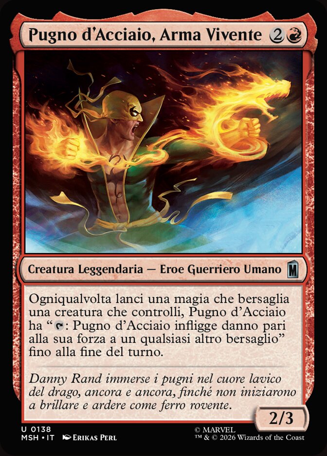 Pugno d'Acciaio, Arma Vivente
