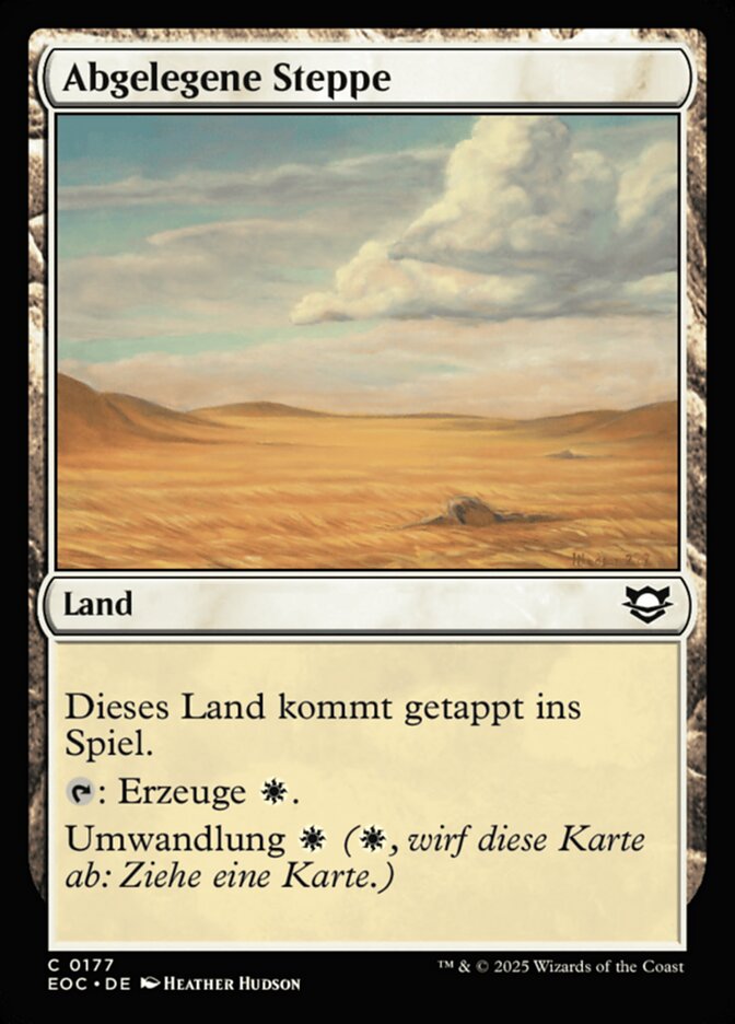 Abgelegene Steppe
