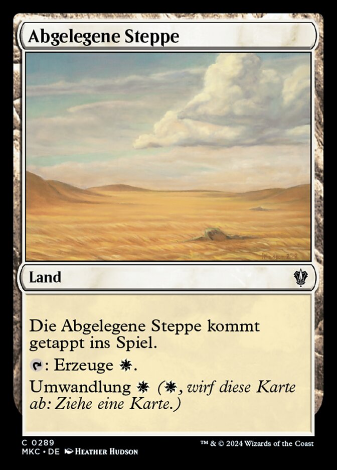 Abgelegene Steppe