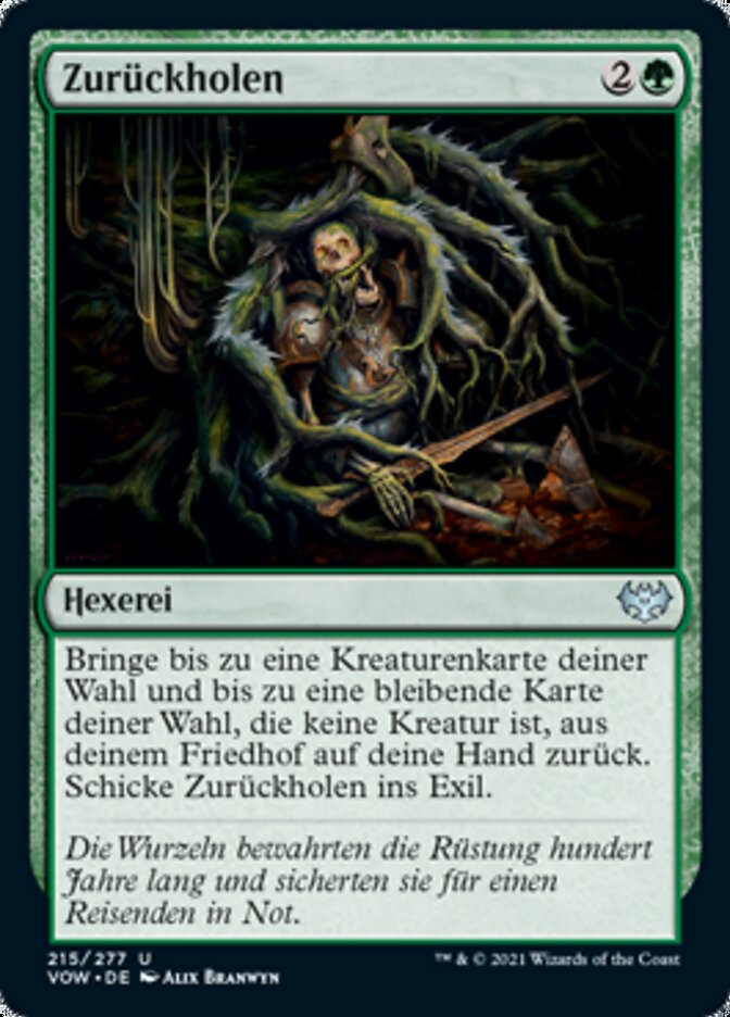 Zurückholen
