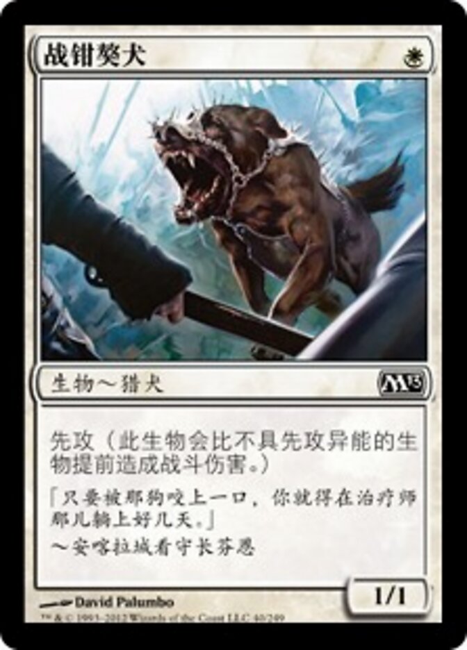 战钳獒犬