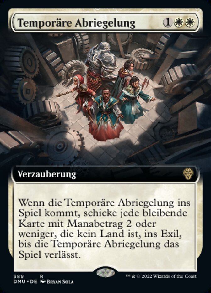 Temporäre Abriegelung