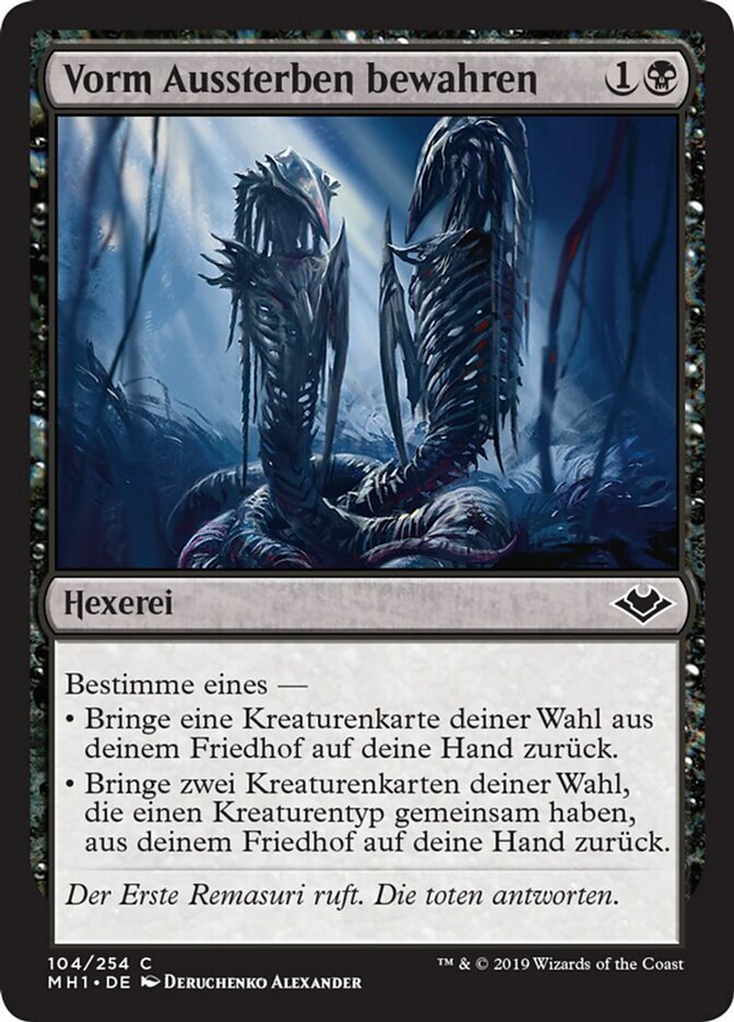 Vorm Aussterben bewahren