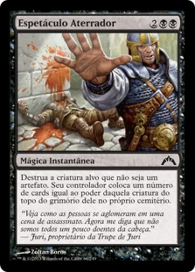 Espetáculo Aterrador