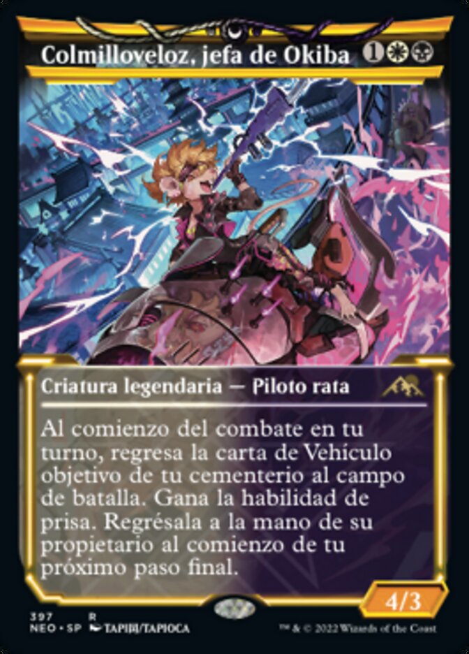 Colmilloveloz, jefa de Okiba