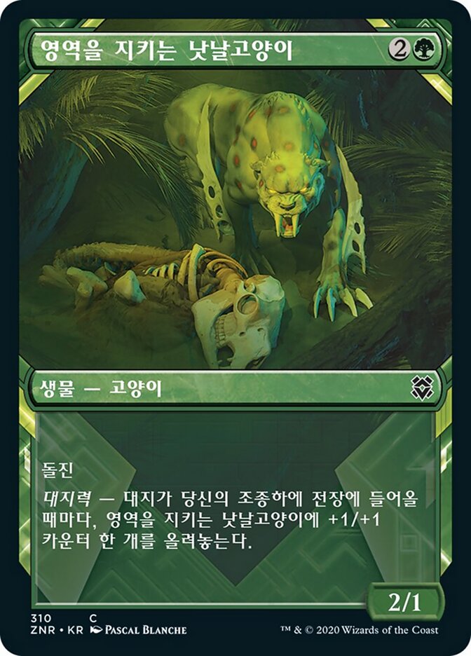 영역을 지키는 낫날고양이