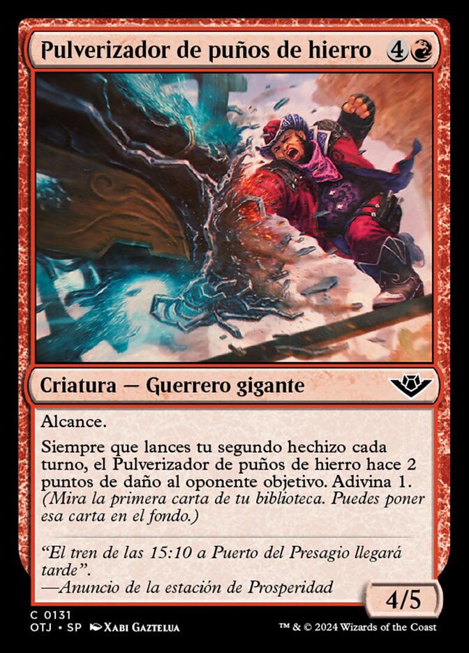 Pulverizador de puños de hierro