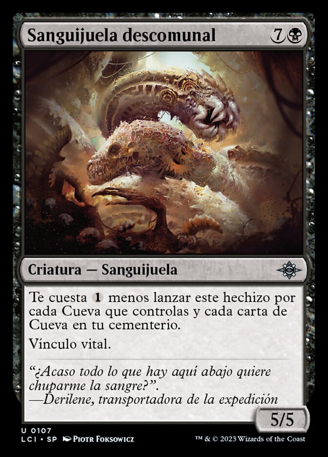 Sanguijuela descomunal