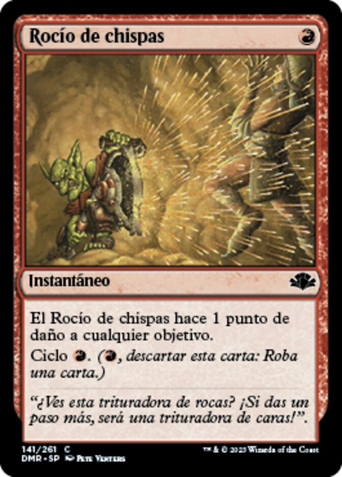 Rocío de chispas