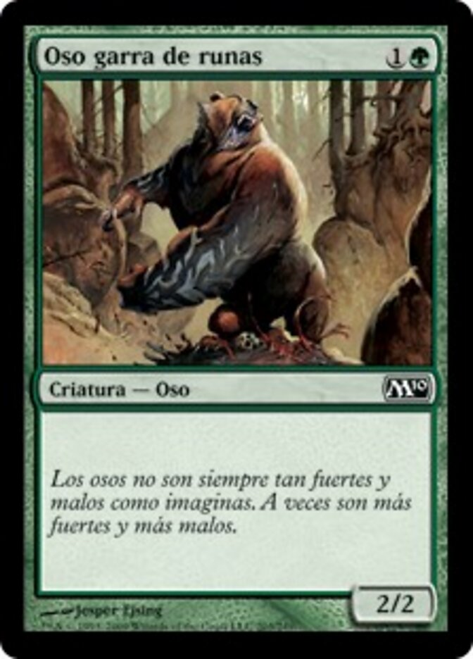 Oso garra de runas