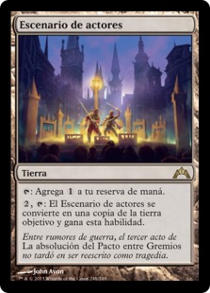 Escenario de actores