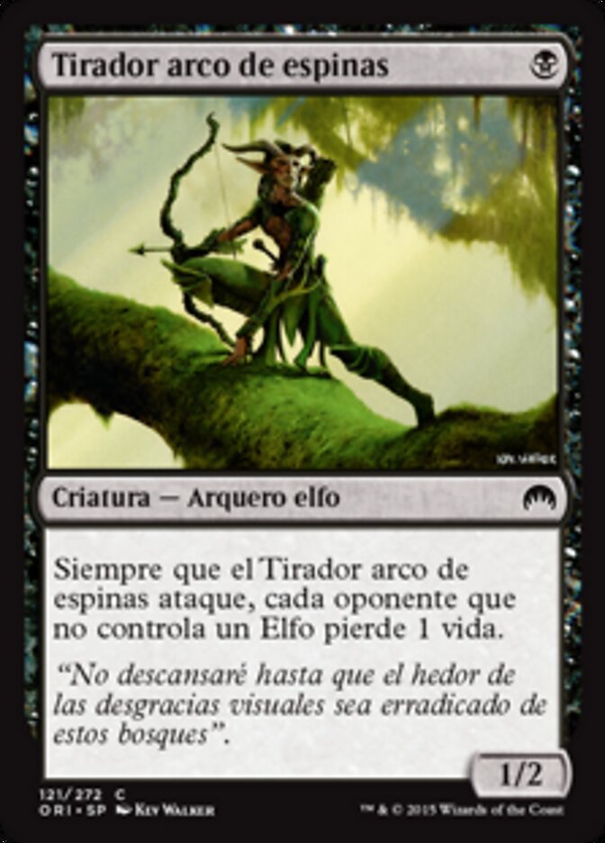 Tirador arco de espinas