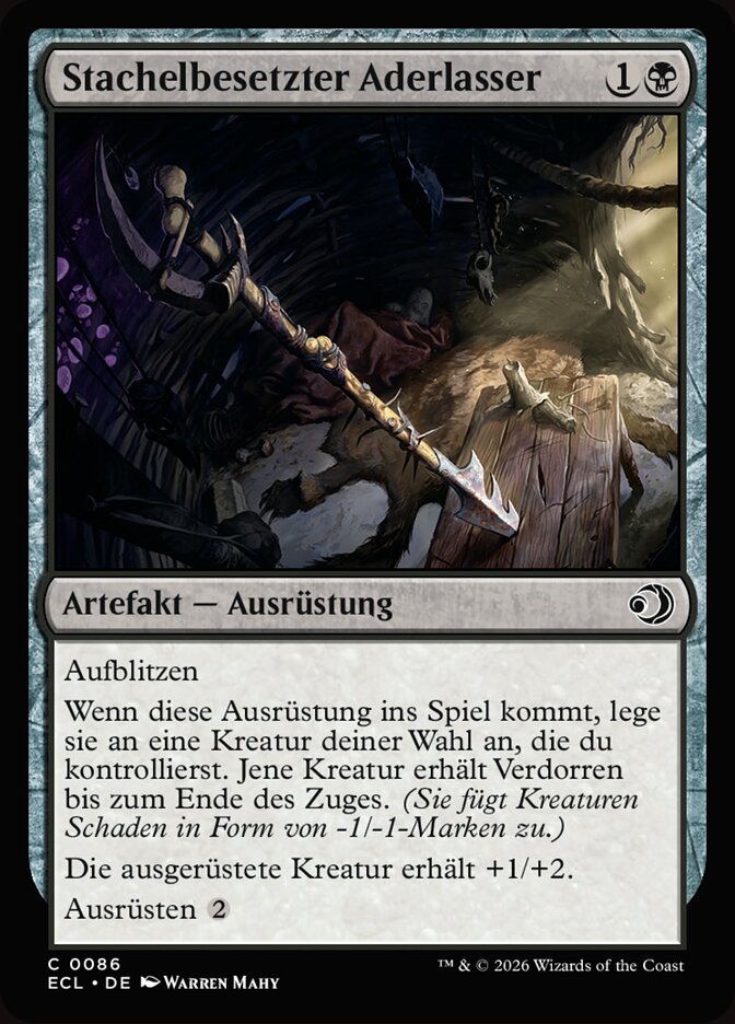 Stachelbesetzter Aderlasser
