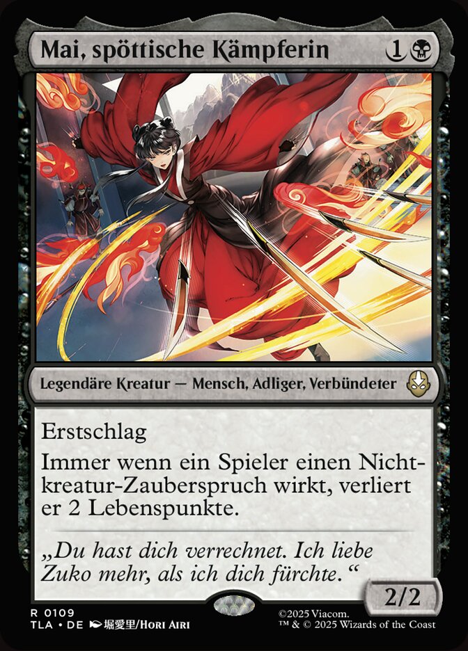 Mai, spöttische Kämpferin