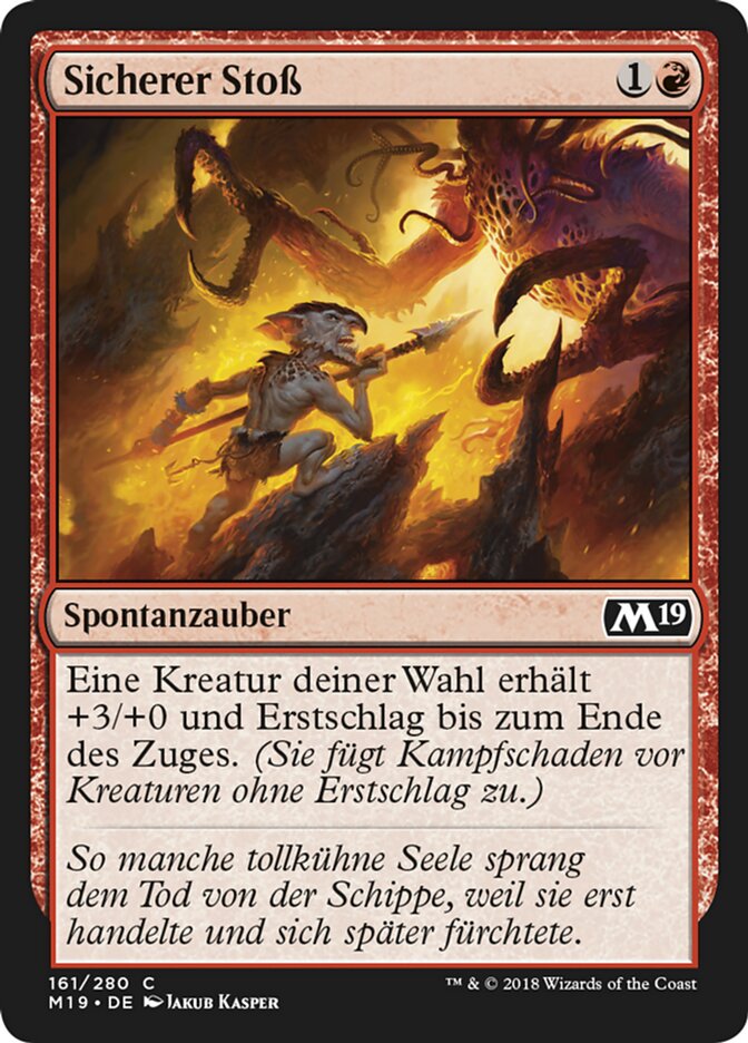 Sicherer Stoß