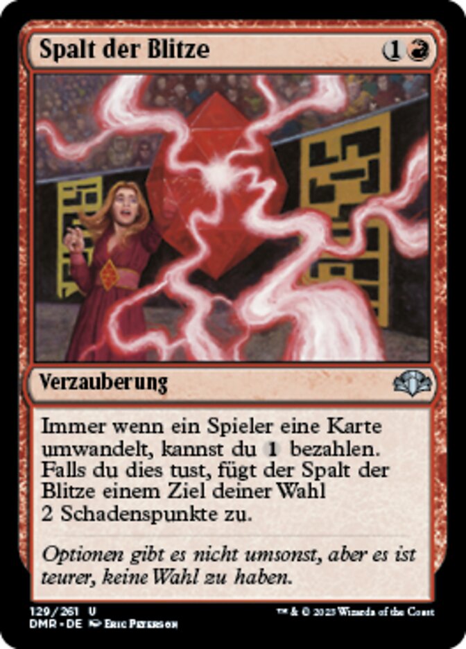 Spalt der Blitze