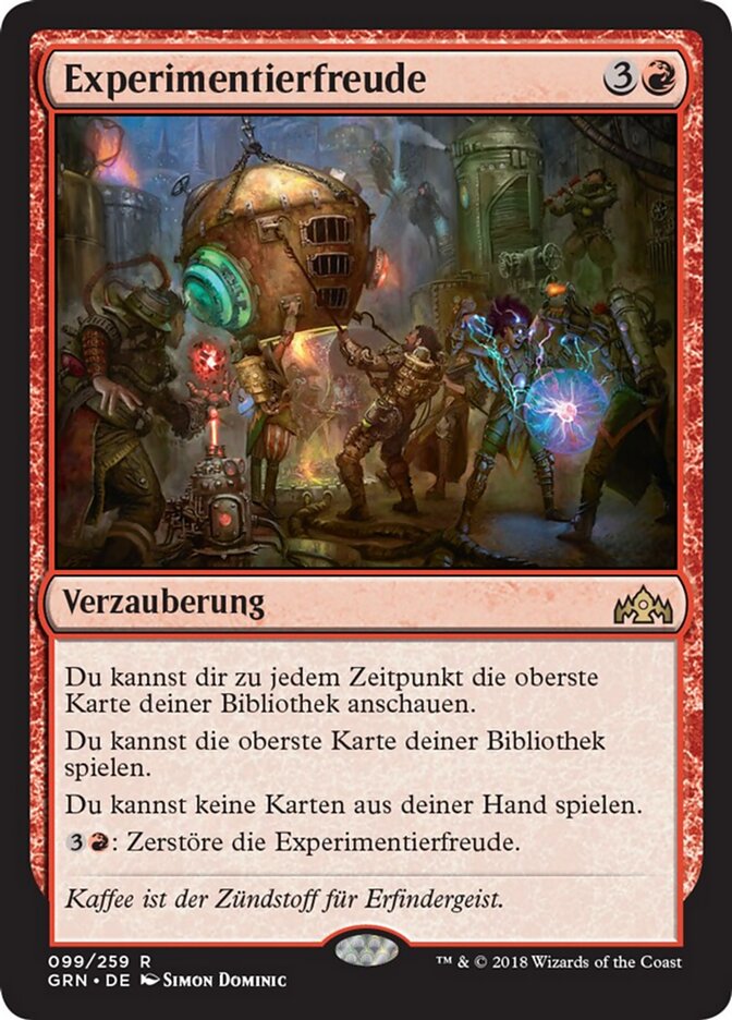 Experimentierfreude