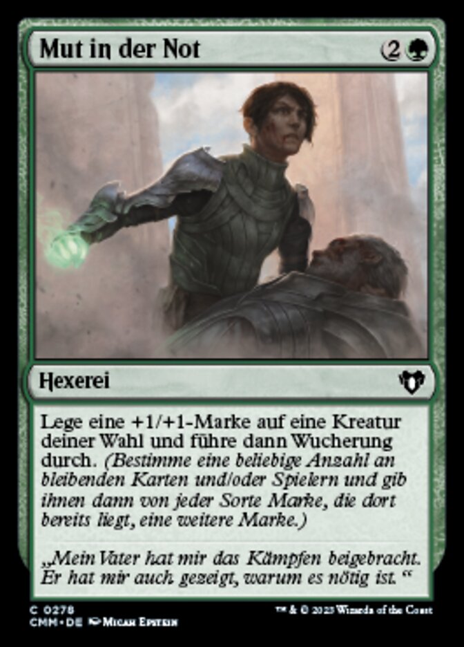 Mut in der Not