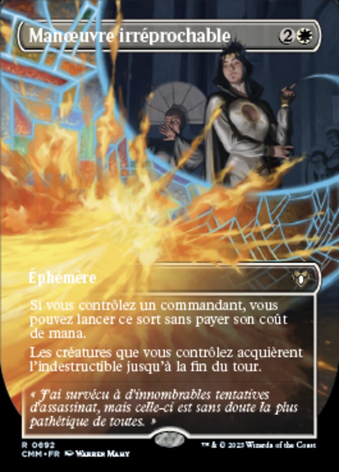 Manœuvre irréprochable