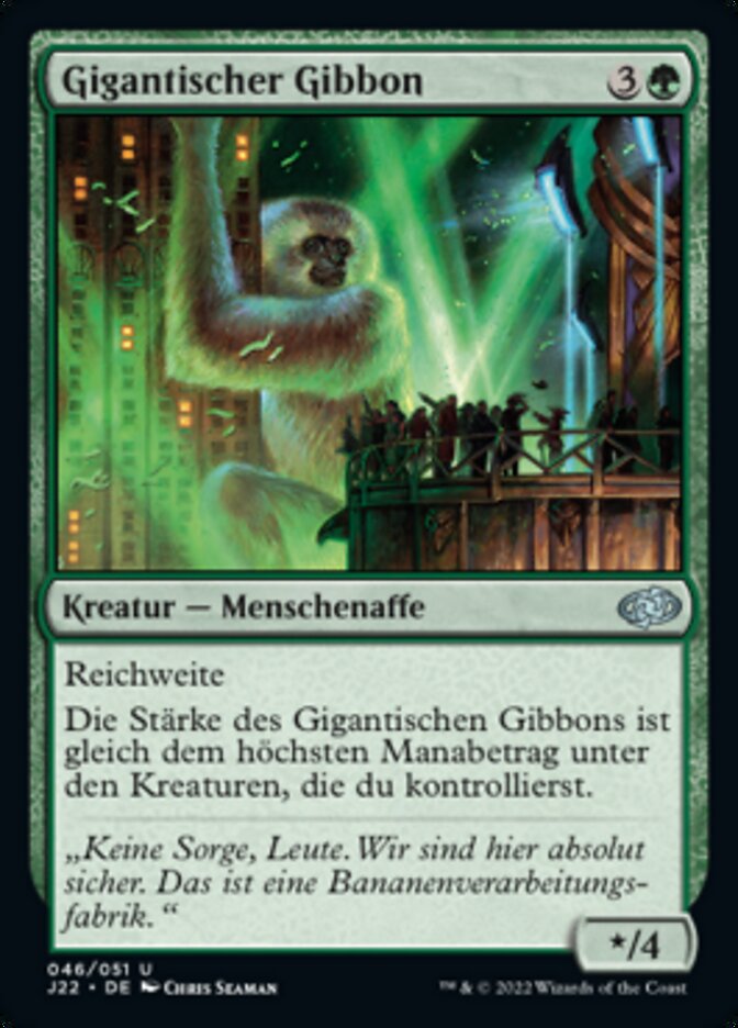 Gigantischer Gibbon