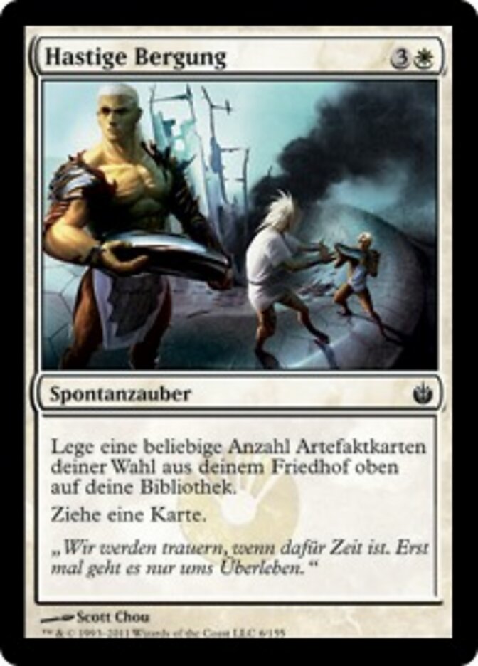 Hastige Bergung
